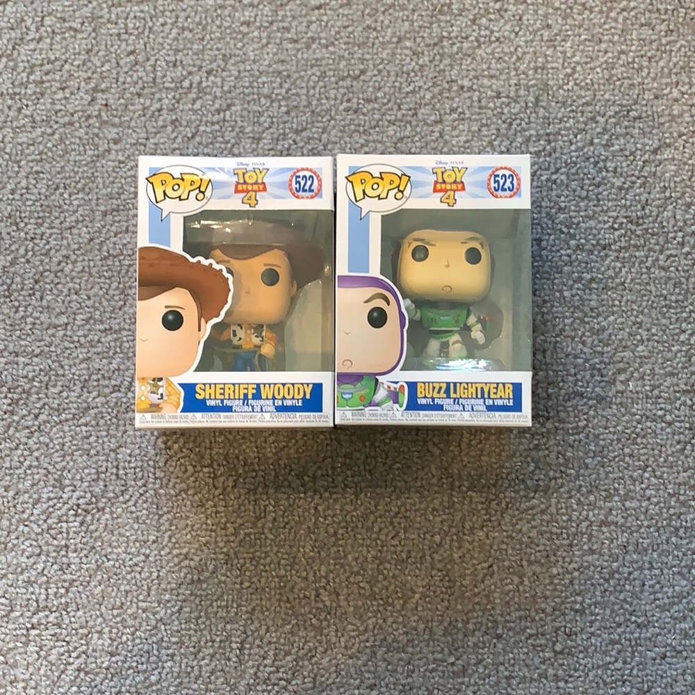 Toy story Sheriff Woody and buzz light year funko